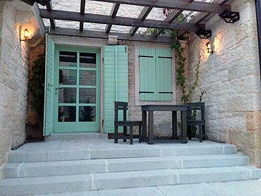 entrance to the house